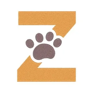 Matriz de bordado Letra Z pata