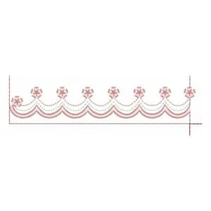 Matriz de bordado Barrinha com Florzinha