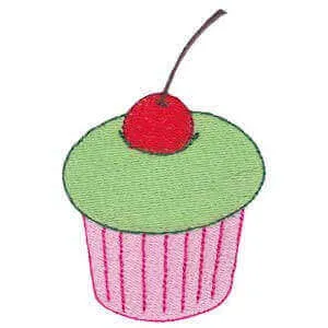 Matriz de bordado cupcake 2