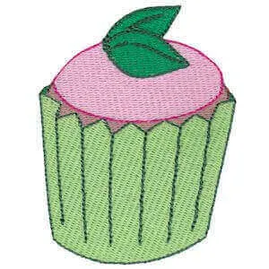 Matriz de bordado cupcake 8