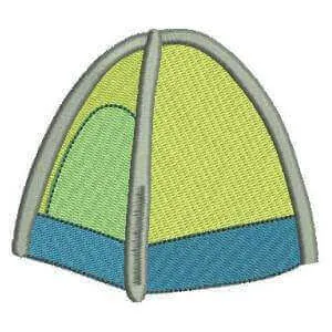 Matriz de bordado camping 9
