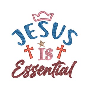 Matriz de bordado Jesus é Essencial