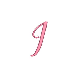 Matriz de bordado Alfabeto Fonte Madeline - Letra I Maiúscula