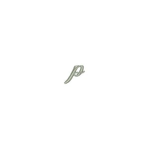 Matriz de bordado Fonte Fisha Script Letra p
