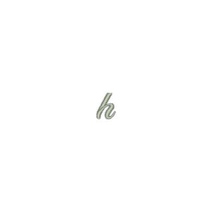 Matriz de bordado Fonte Fisha Script Letra h