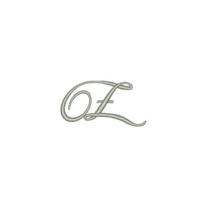 Matriz de bordado Fonte Fisha Script Letra Z