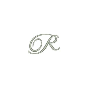 Matriz de bordado Fonte Fisha Script Letra R