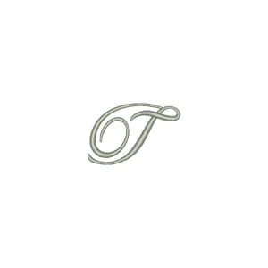 Matriz de bordado Fonte Fisha Script Letra J