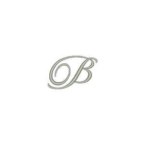 Matriz de bordado Fonte Fisha Script Letra B