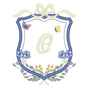 Matriz de bordado Moldura Floral Premium