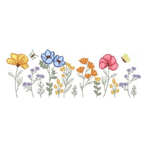 Matriz de bordado Jardim Premium