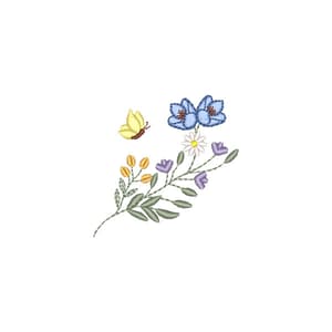 Matriz de bordado Raminho Floral Premium
