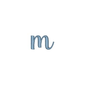 Matriz de bordado Alfabeto Fonte Marchila - Letra m