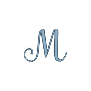 Matriz de bordado Alfabeto Fonte Marchila - Letra M