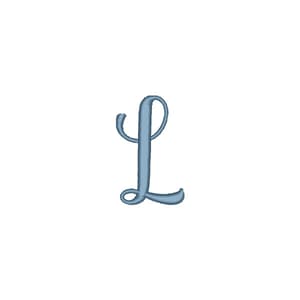 Matriz de bordado Alfabeto Fonte Marchila - Letra L