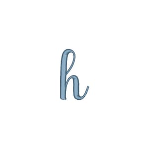 Matriz de bordado Alfabeto Fonte Marchila - Letra h