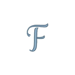 Matriz de bordado Alfabeto Fonte Marchila - Letra F