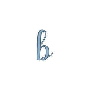 Matriz de bordado Alfabeto Fonte Marchila - Letra b
