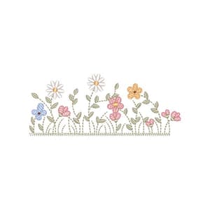 Matriz de bordado Jardim Delicado (Pontos Leves)