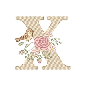 Matriz de bordado Letra X