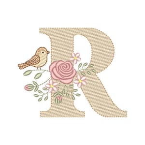 Matriz de bordado Letra R