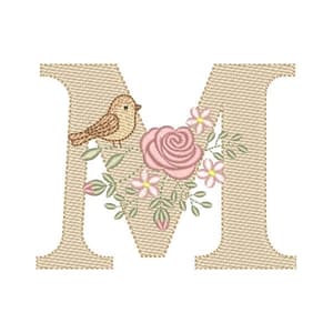 Matriz de bordado Letra M