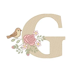 Matriz de bordado Letra g