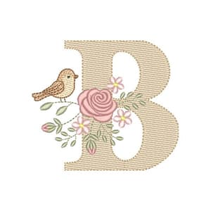Matriz de bordado Letra B