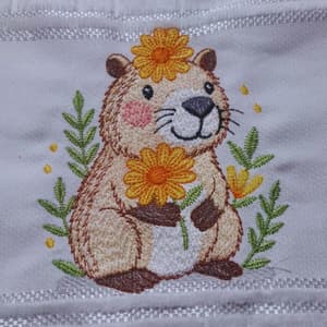 Matriz de bordado Capivara (Pontos Leves)