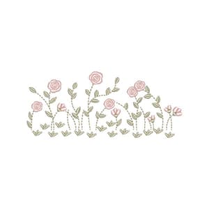 Matriz de bordado Jardim Rosas Encantadas ( Pontos Leves )