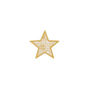 Matriz de bordado Estrela Decorativa (Pontos Leves)