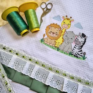 Matriz de bordado Safari Baby (Pontos Leves)