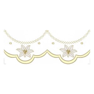 Matriz de bordado Barrinha com Lírios