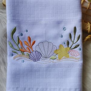 Matriz de bordado Arranjo Marinho (Pontos Leves)