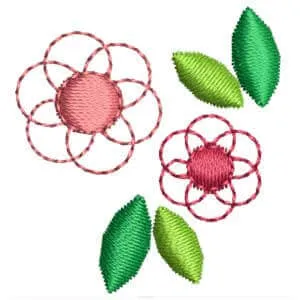 Matriz de bordado Floral decorativo 2