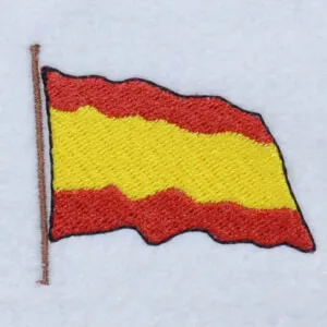 Matriz de bordado bandeira espanha 2