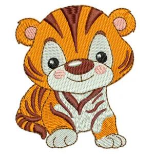 Matriz de bordado Tigre baby 1