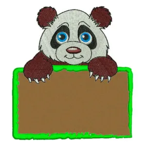 Matriz de bordado Panda (aplique)