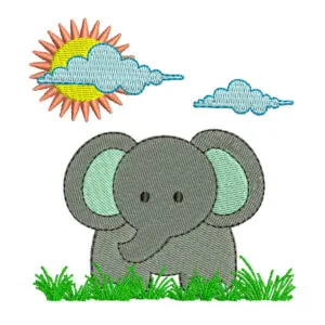 Matriz de Bordado  elefante 34