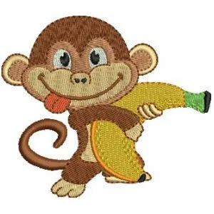 Matriz de bordado macaco 20
