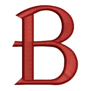 Matriz de bordado Monograma (algerian) Letra B