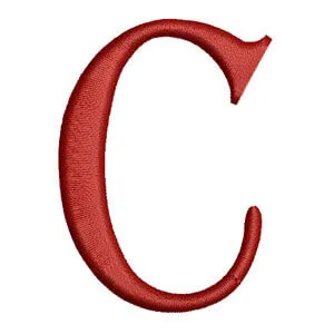 Matriz de bordado Monograma (algerian) Letra C