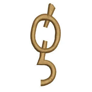 Matriz de bordado Monograma (agatha) Letra g