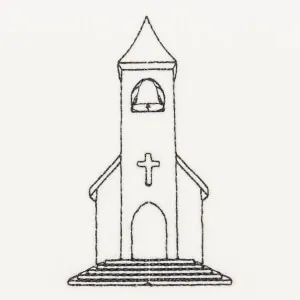 Matriz de bordado Igreja 2