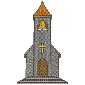 Matriz de bordado Igreja 3