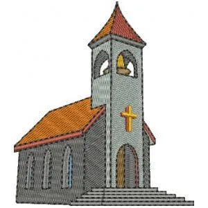 Matriz de bordado Igreja 4
