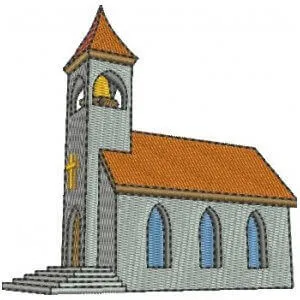 Matriz de bordado Igreja 7