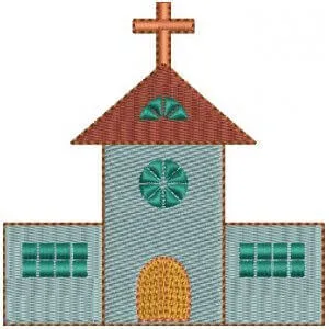 Matriz de bordado Igreja 9