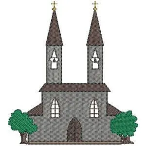Matriz de bordado Igreja 10