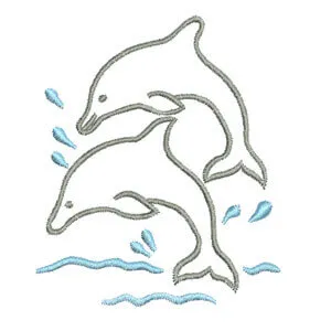 Matriz de Bordado  Golfinhos